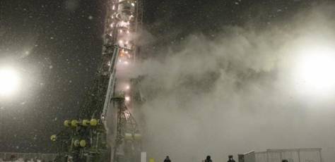Beschreibung: Sojus-Rakete